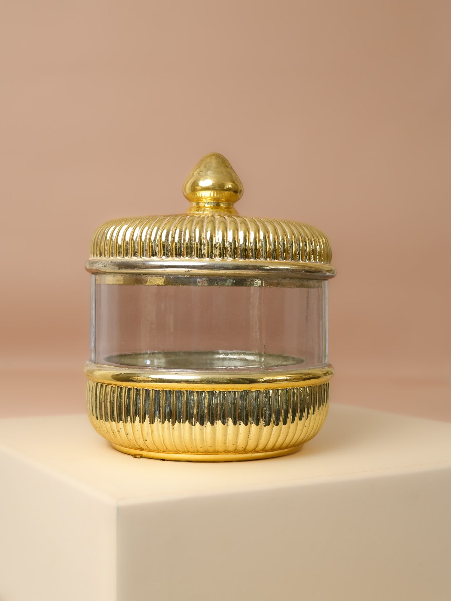 Glass Gold Jar / Multipurpose