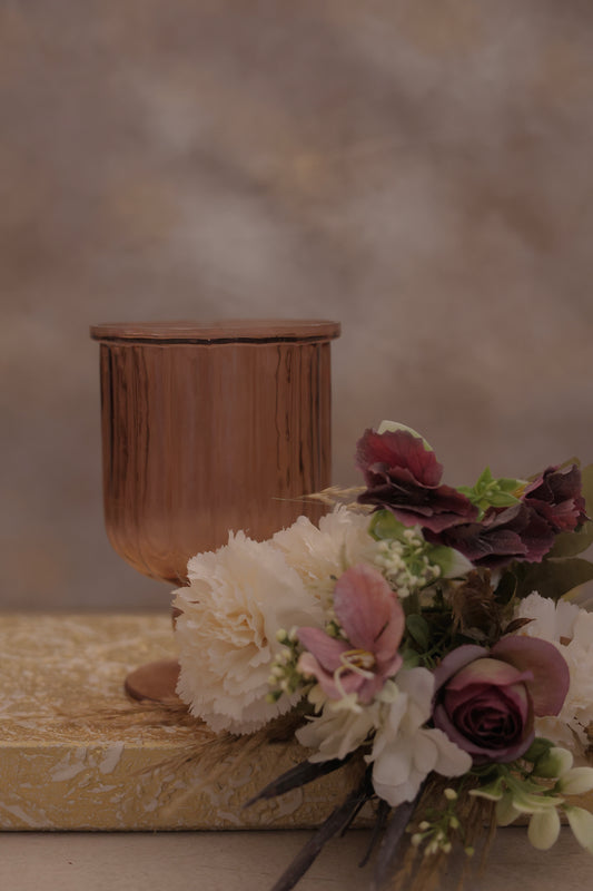 Rose Gold Glass Vase