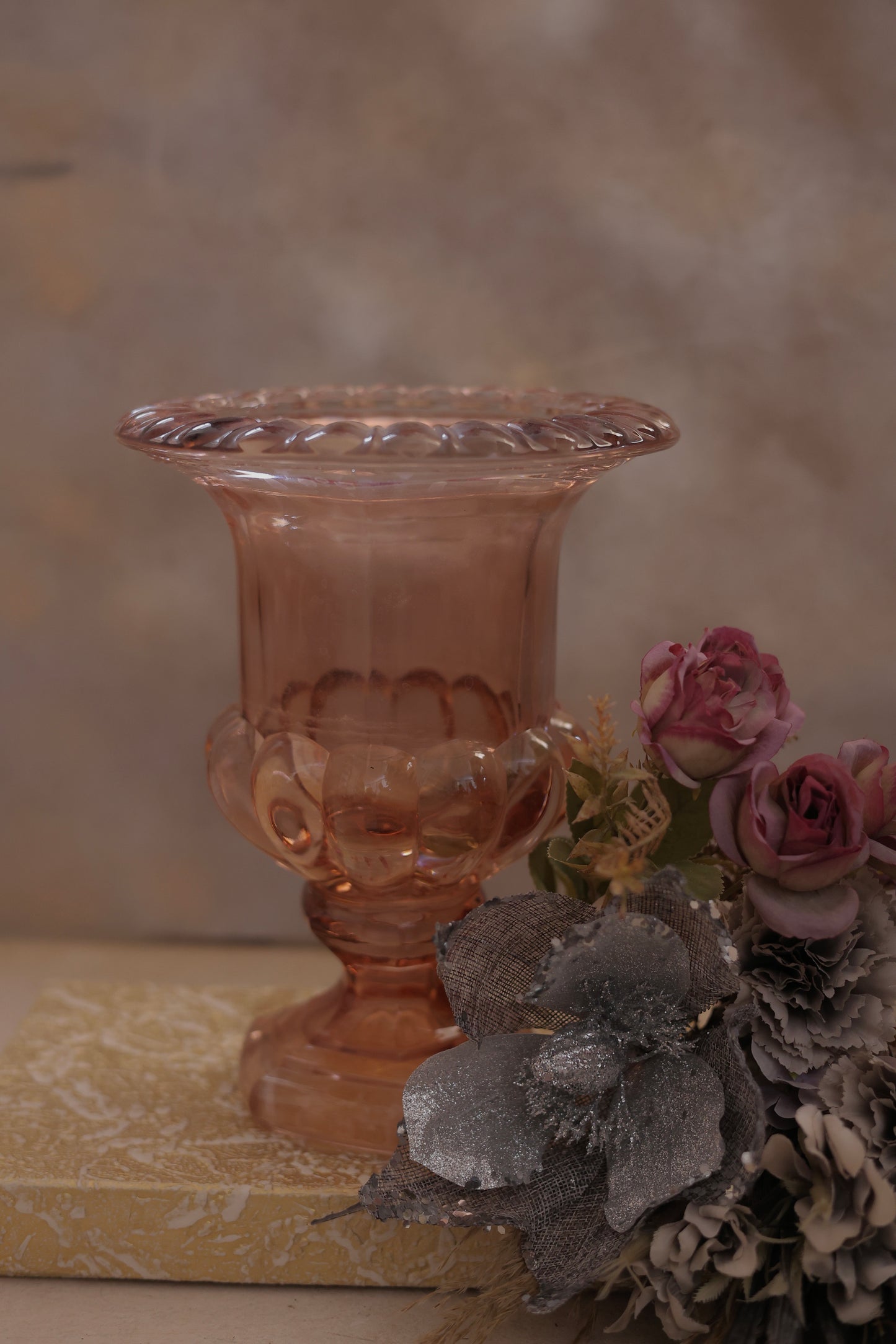 Big decorative glass vase