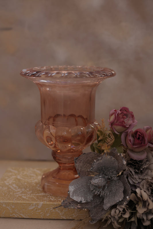 Cylindrical Glass Jar Vase