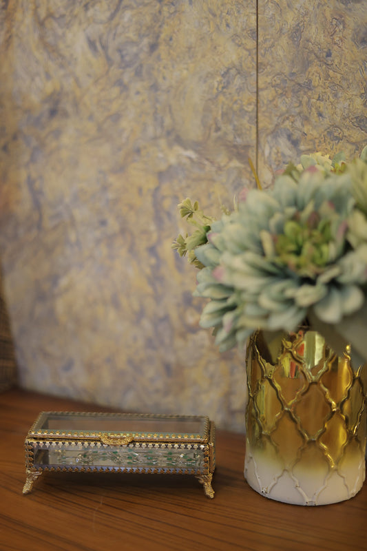 Brass Glass Long Box