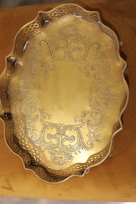 Brass vintage tray