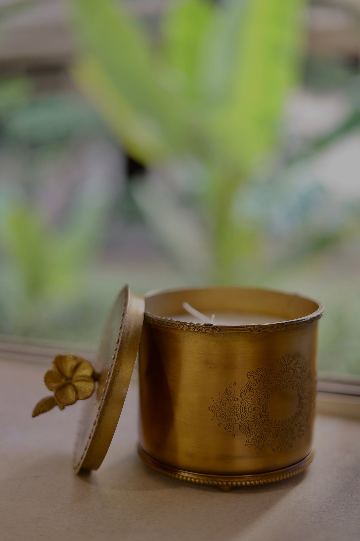 Premium Brass Jar Candle