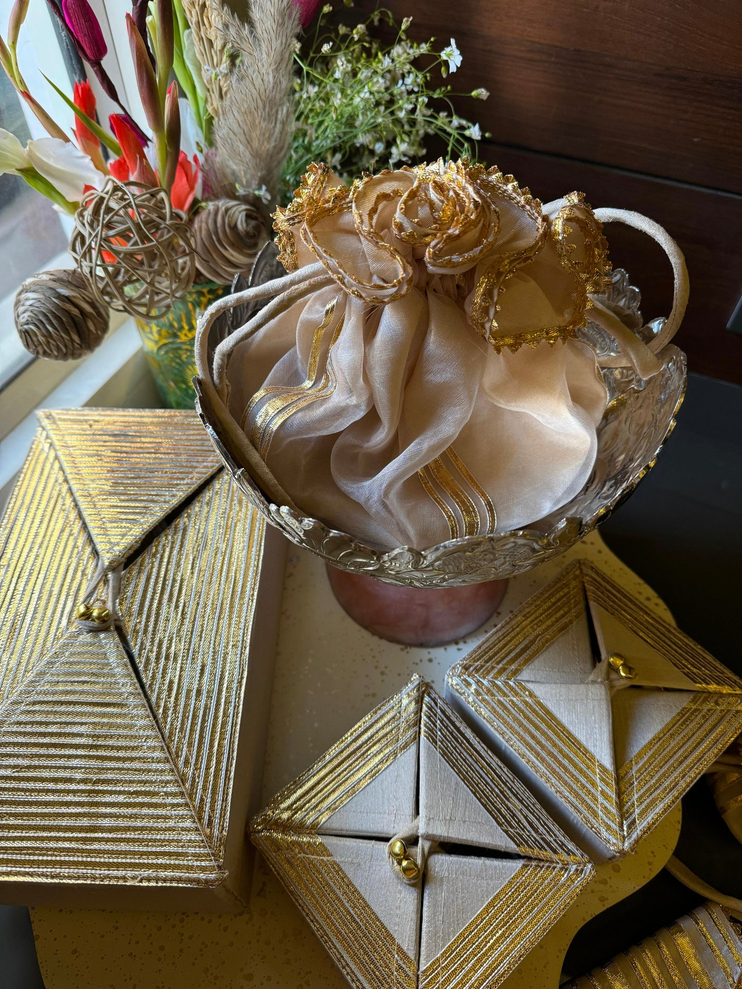 Gota brocade festive hamper