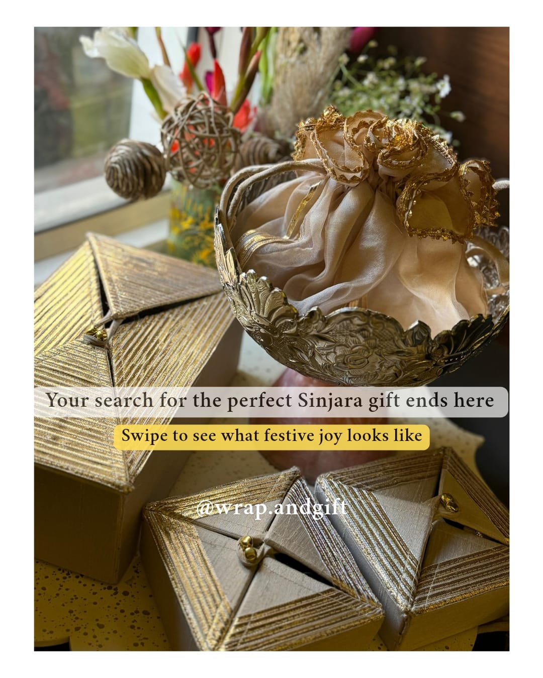 Gota brocade festive hamper