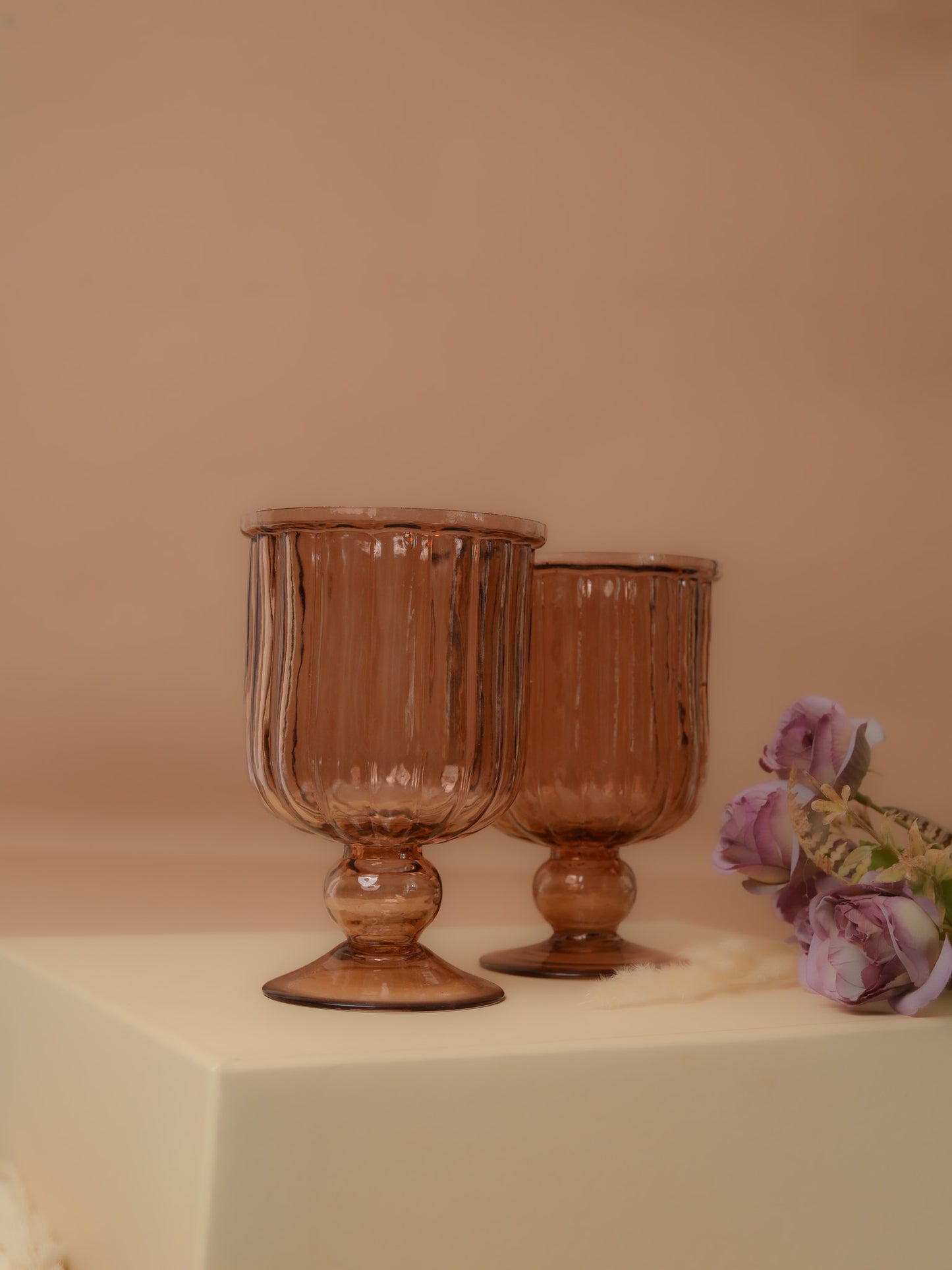 Rose gold decorative vase