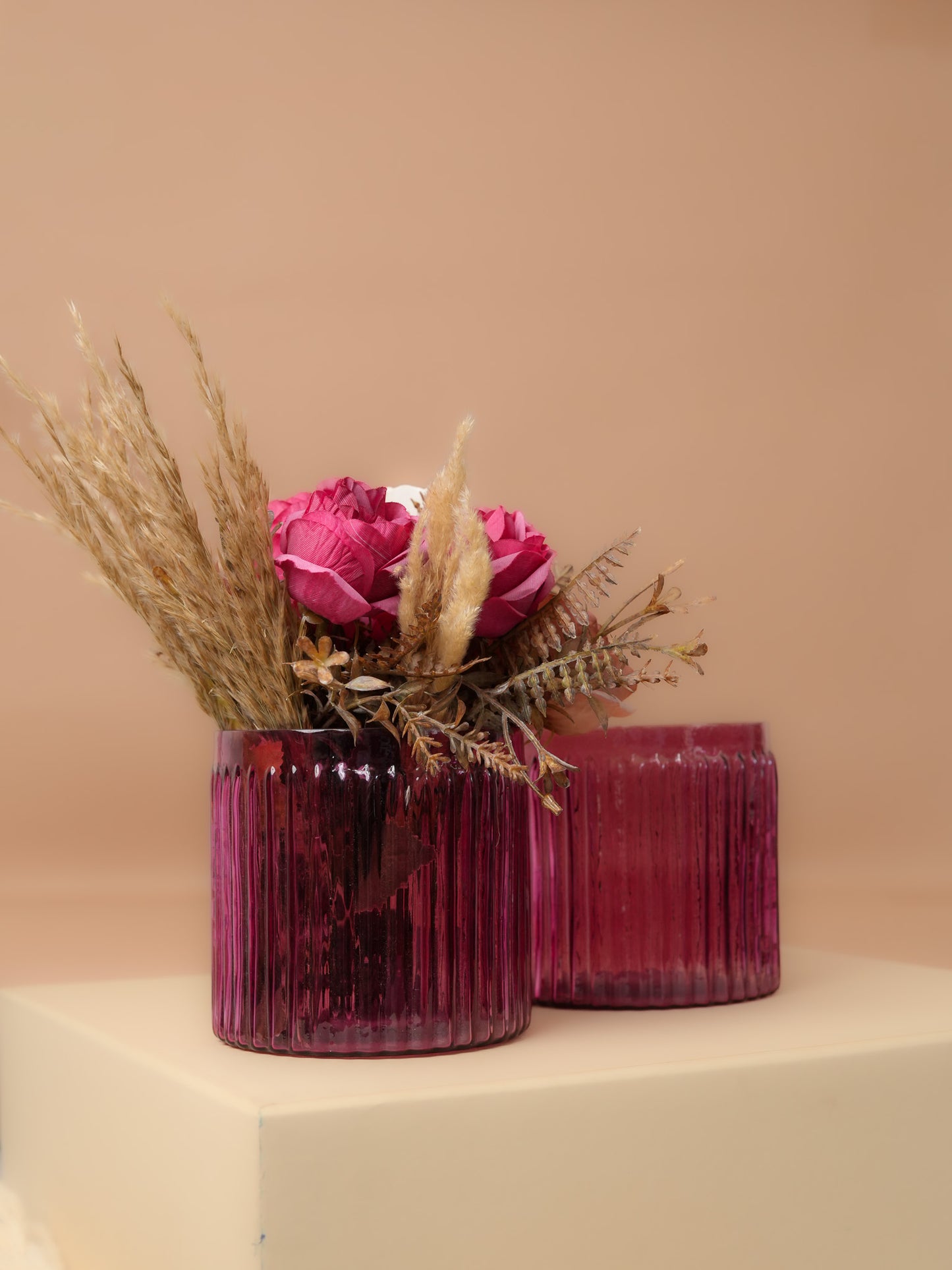 Decorative glass jar