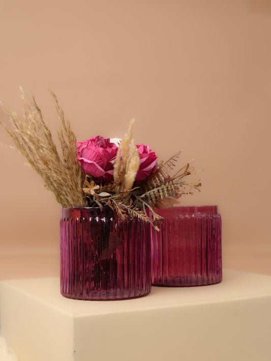 Decorative glass jar