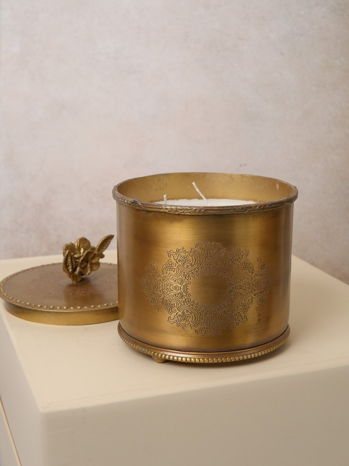 Premium Brass Jar Candle
