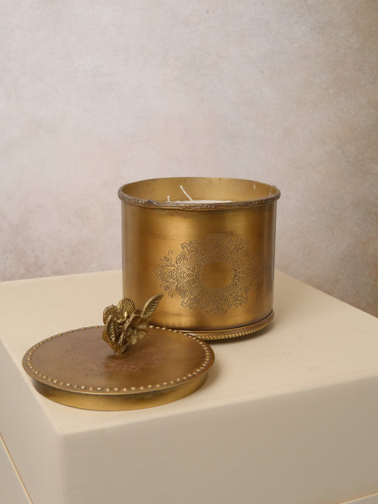 Premium Brass Jar Candle
