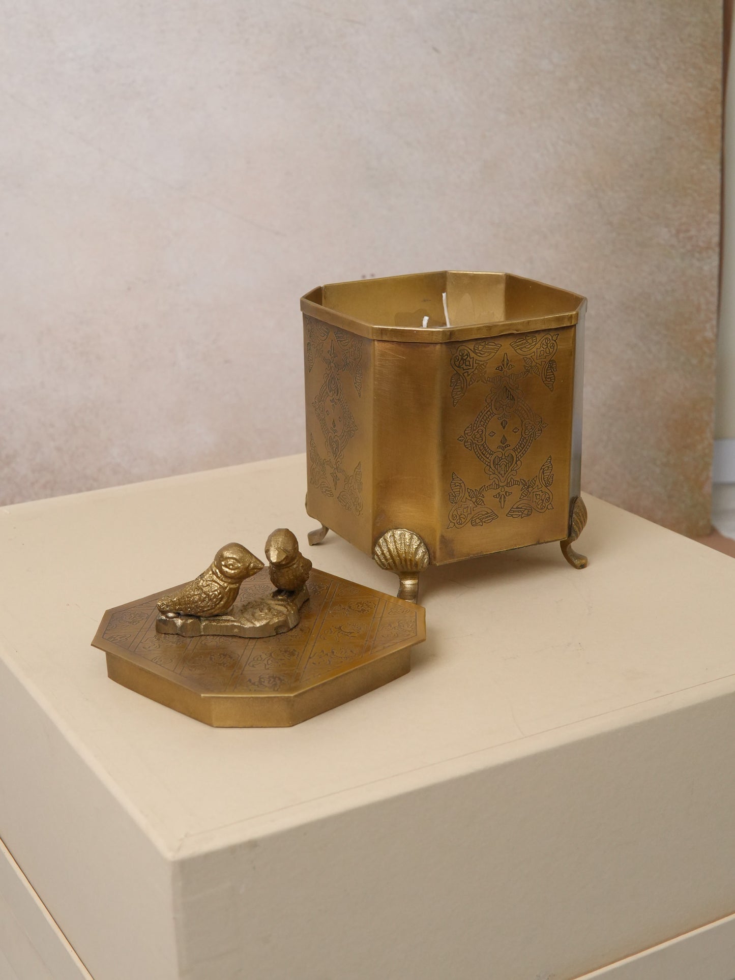 Exotic Brass Candle
