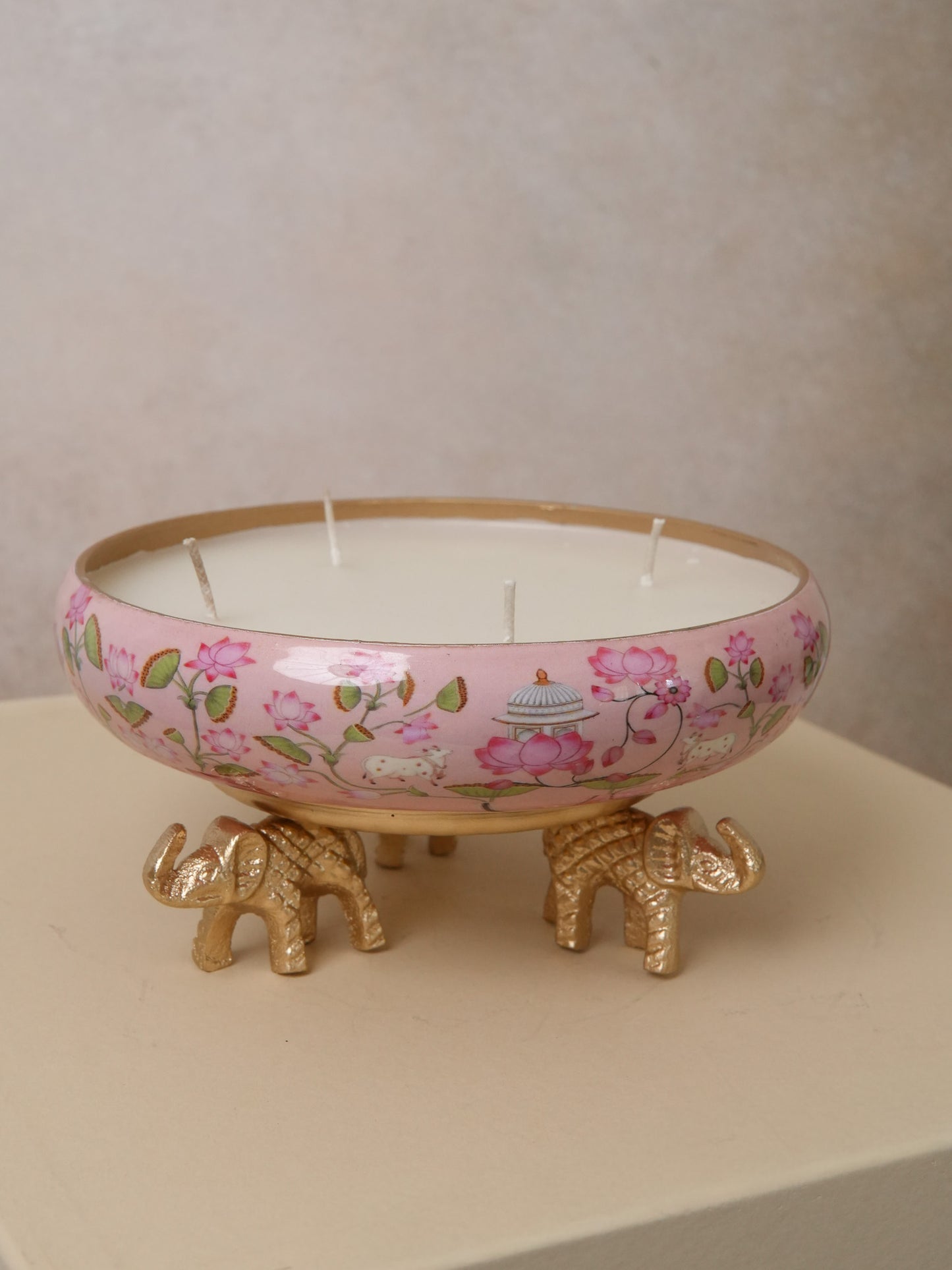 Premium Lotus Urli Candle