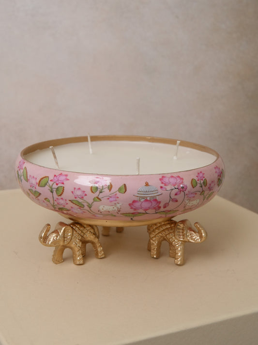 Premium Lotus Urli Candle
