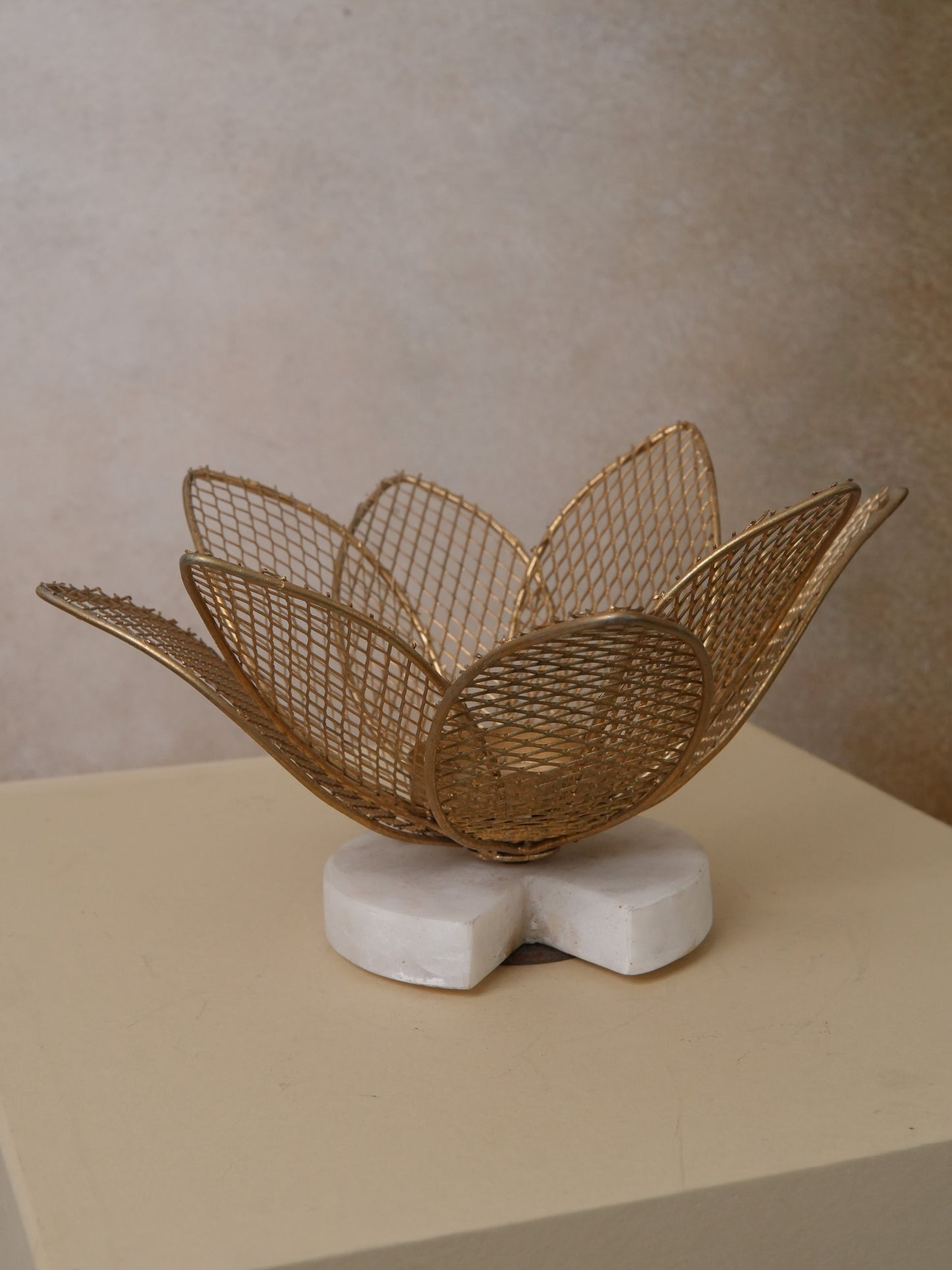Lotus Decorative with Marble Stand