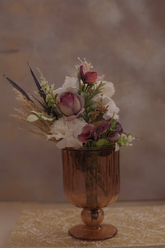Rose Gold Glass Vase