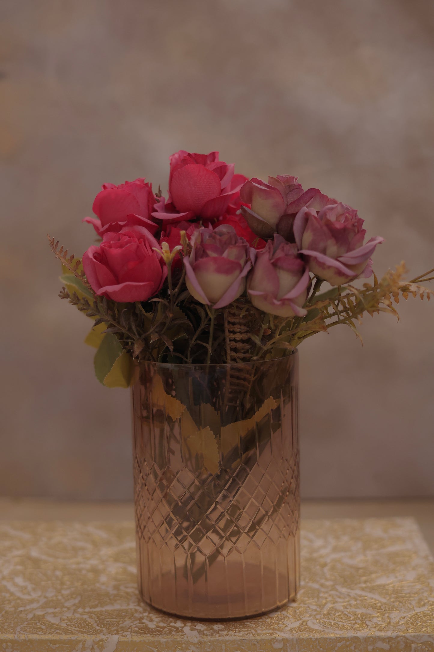 Metallic Glass Vase