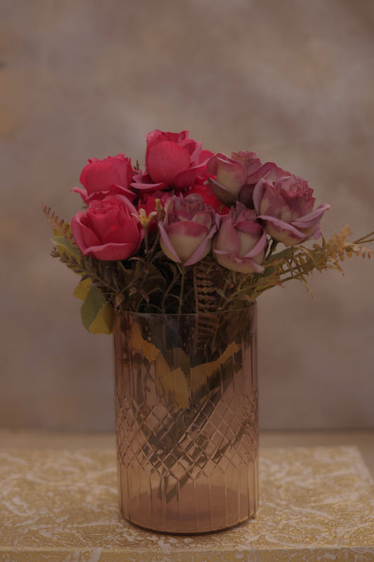 Metallic Glass Vase