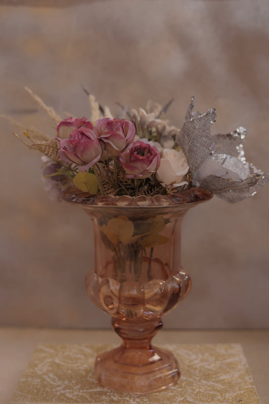 Cylindrical Glass Jar Vase