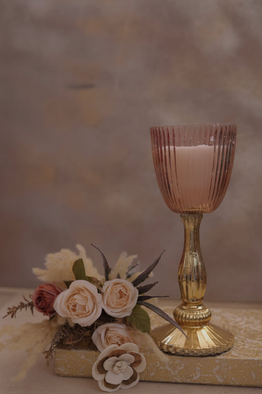 Premium candle stand with wax