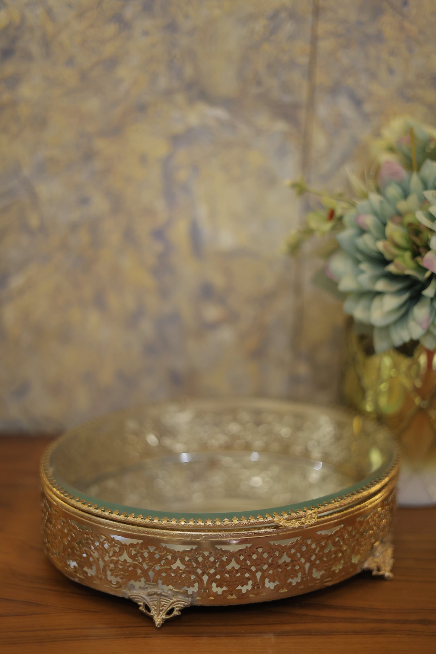 Premium Glass Brass Keepsake