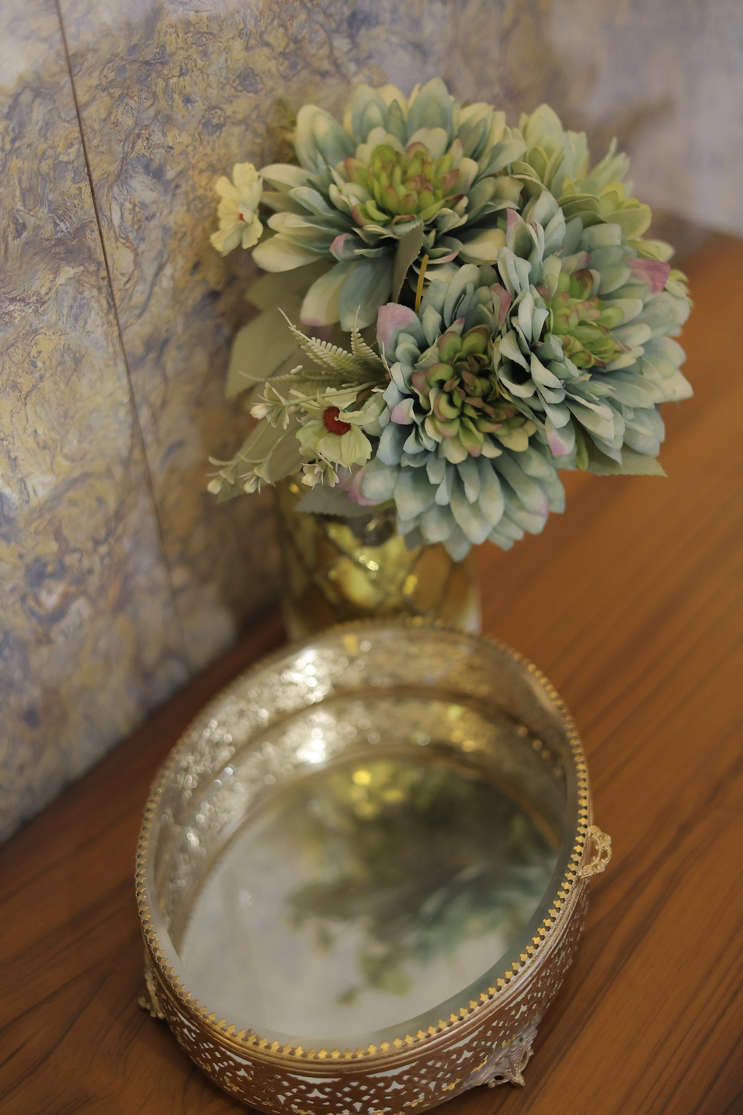 Premium Glass Brass Keepsake