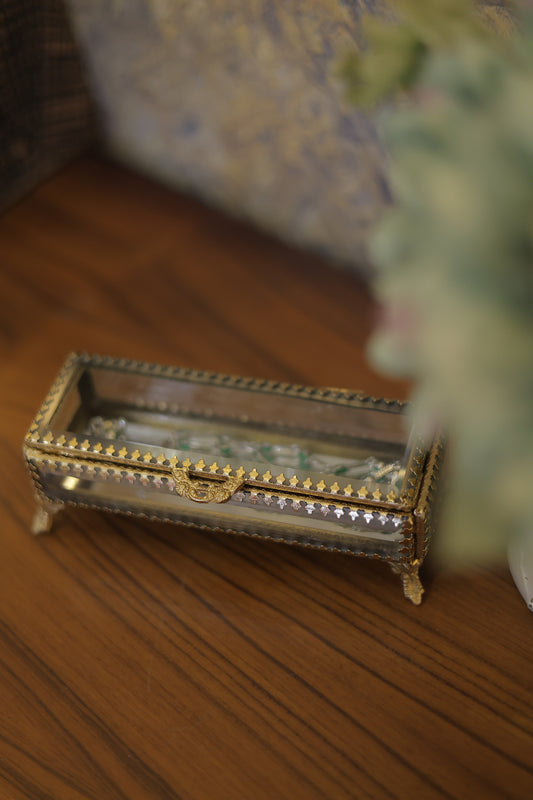 Brass Glass Long Box