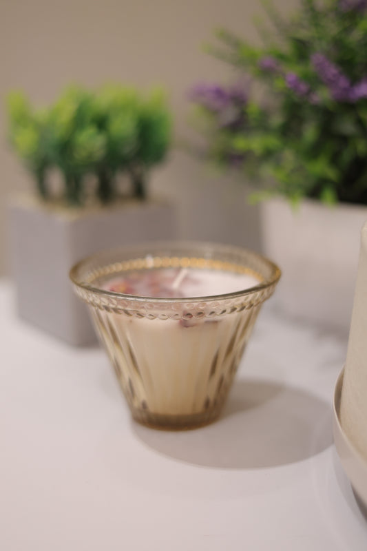 Metallic Festive Candle