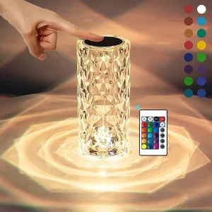 Crystal Diamond Table Lamp Color Changing